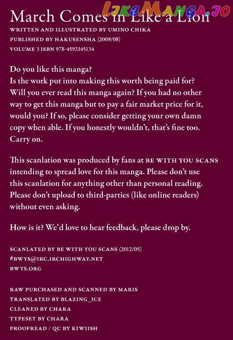 Read 3-Gatsu No Lion EN Manga Online