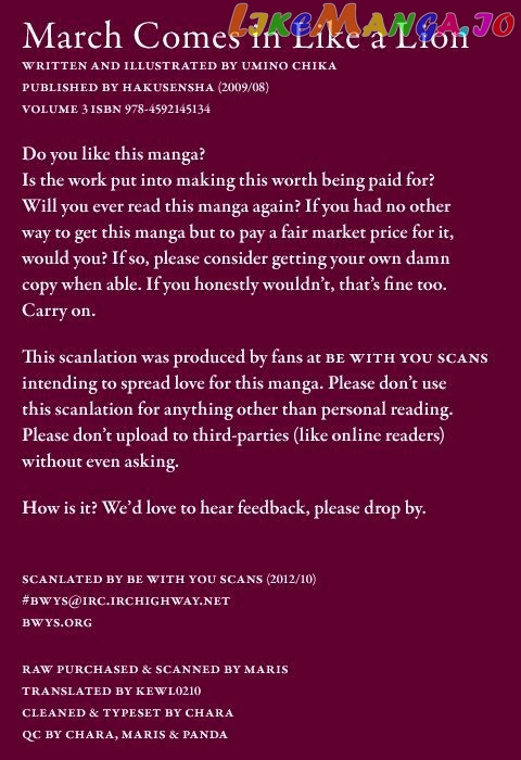 Read 3-Gatsu No Lion EN Manga Online