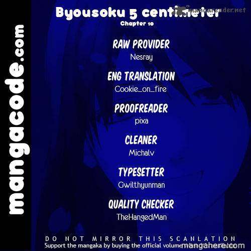 Read 5 Centimeters Per Second EN Manga Online