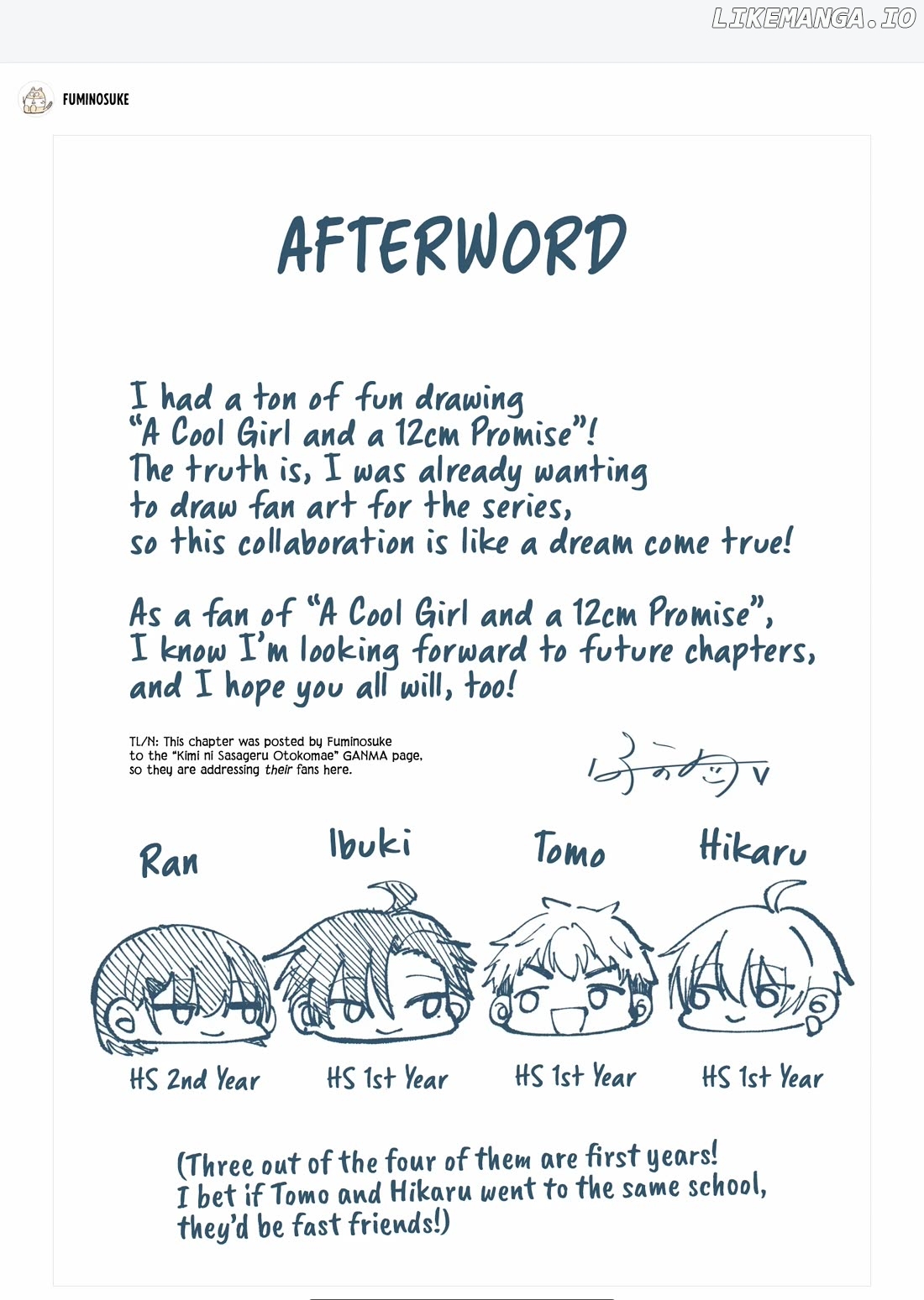 Read A Cool Girl And A 12Cm Promise EN Manga Online