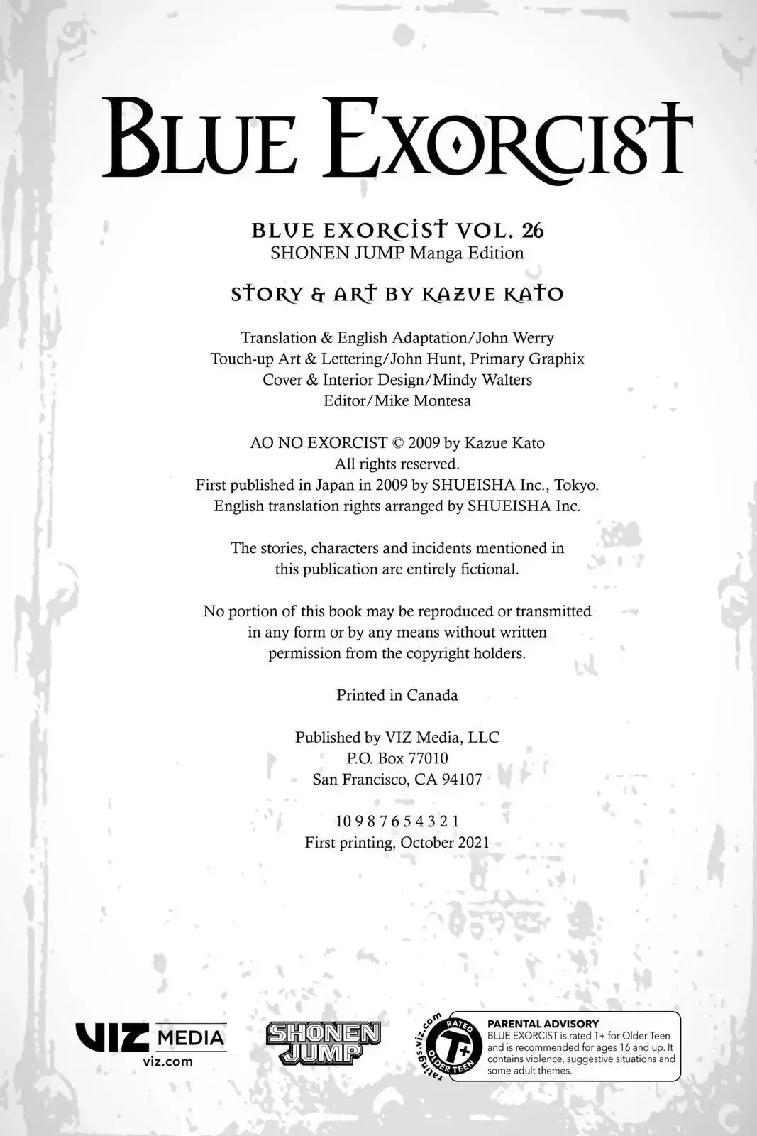 Read Blue Exorcist EN Manga Online