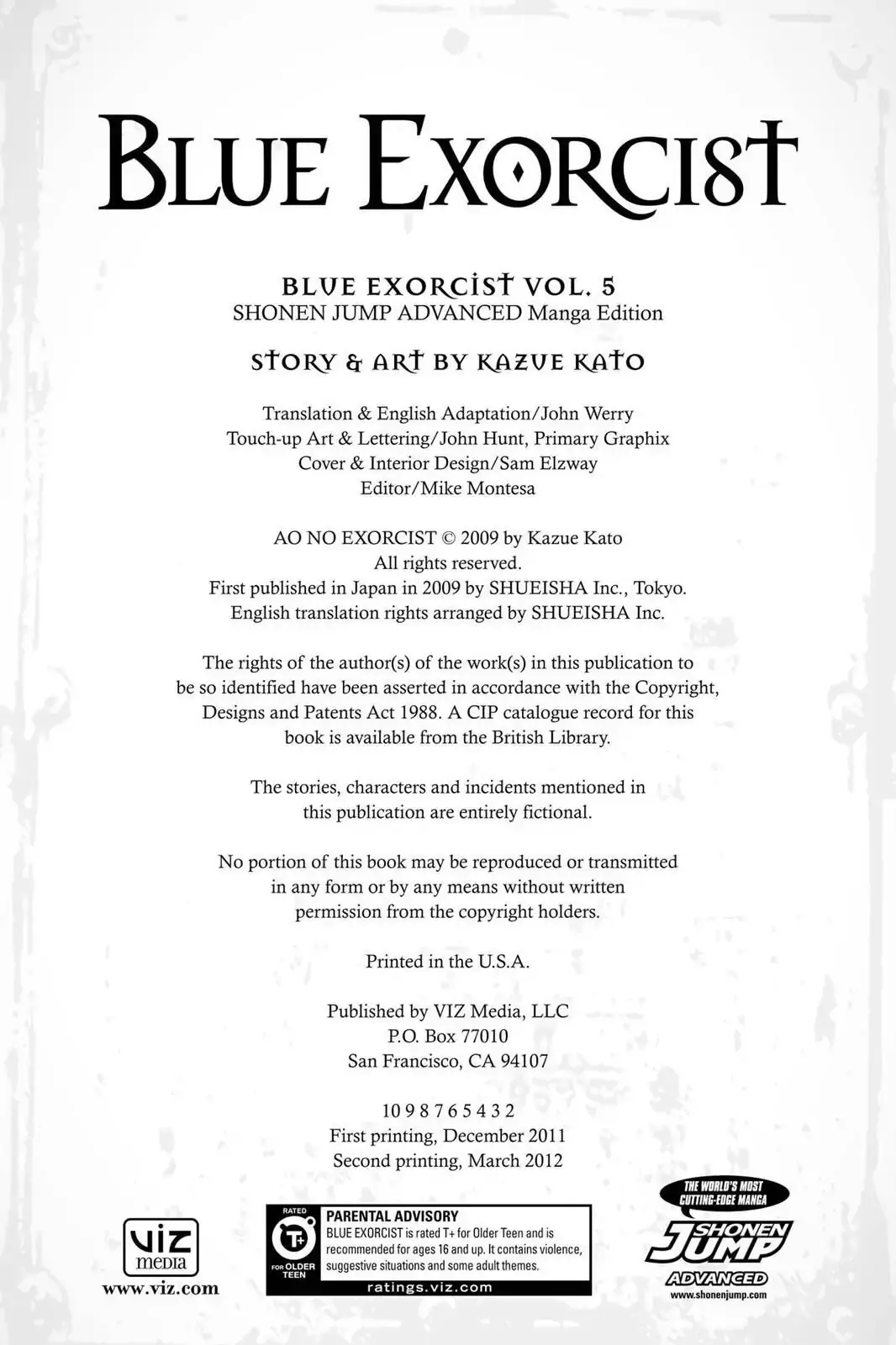 Read Blue Exorcist EN Manga Online