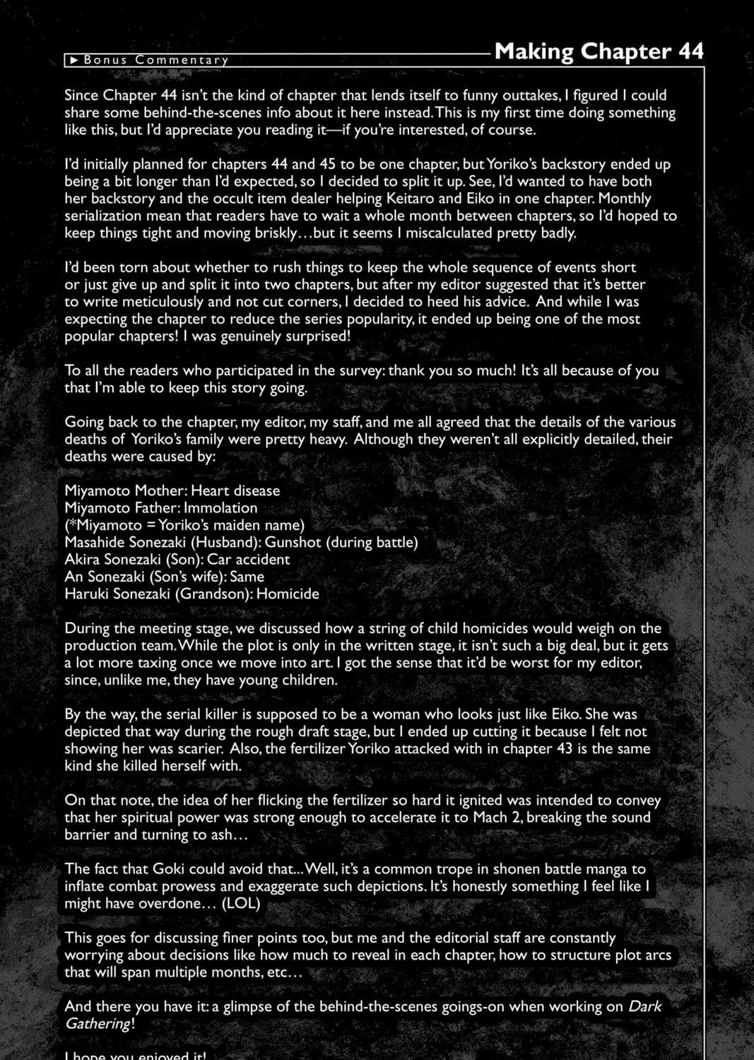 Read Dark Gathering Manga Online