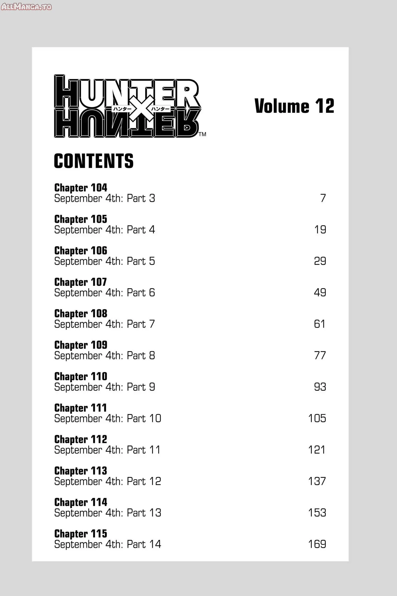 Read Hunter x Hunter EN Manga Online