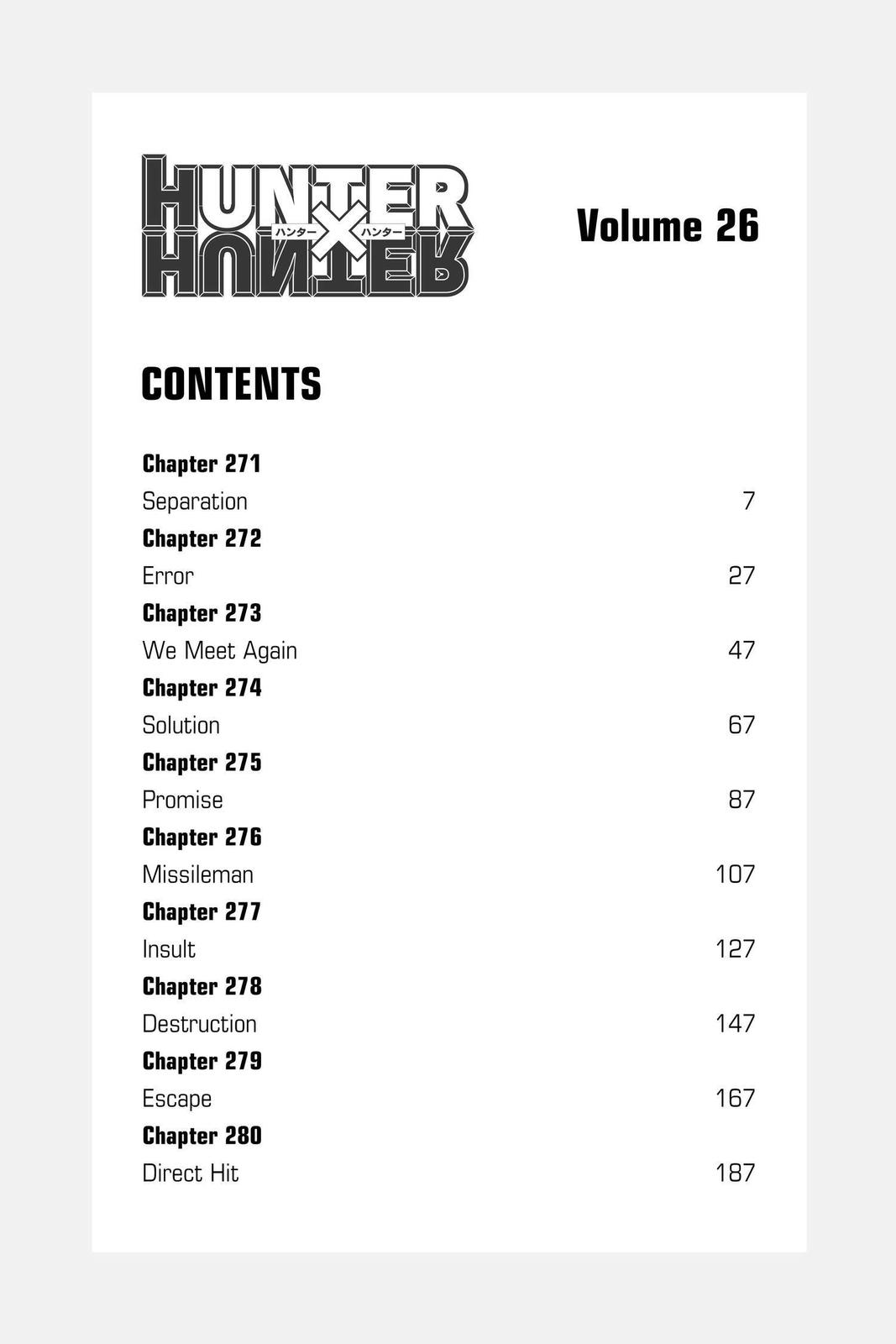 Read Hunter x Hunter EN Manga Online