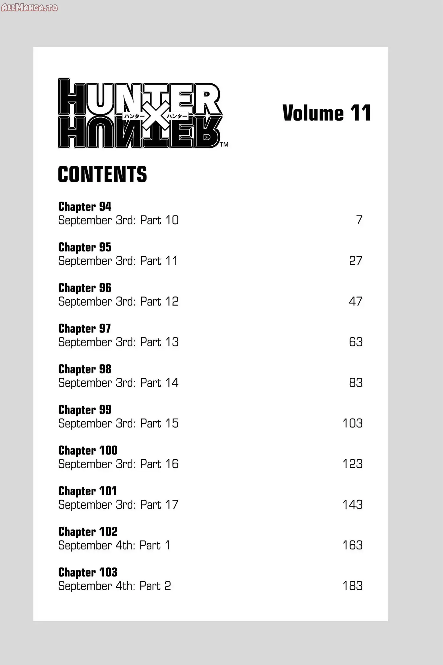 Read Hunter x Hunter EN Manga Online