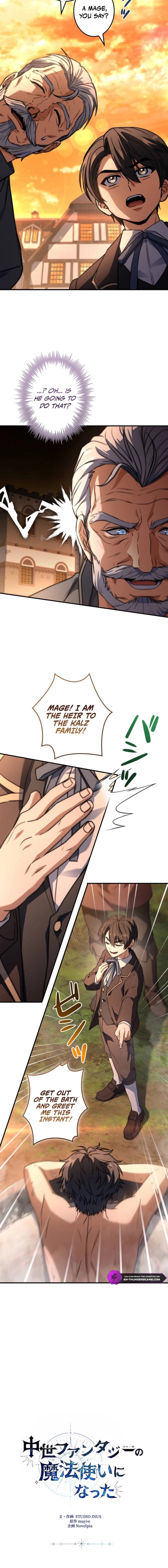 Read I Became a Mage in a Medieval Fantasy World EN Manga Online