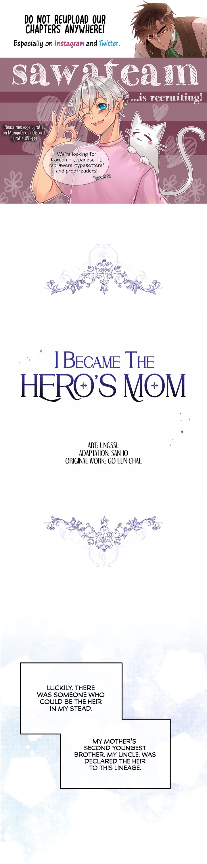 Read I Became the Hero's Mom EN Manga Online