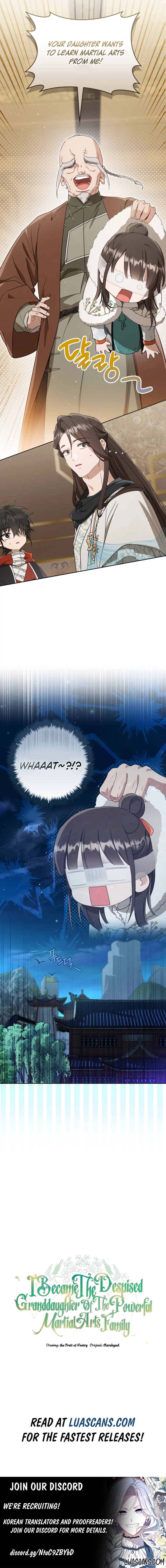 Read I became the Despised Granddaughter of the Powerful Martial Arts Family EN Manga Online