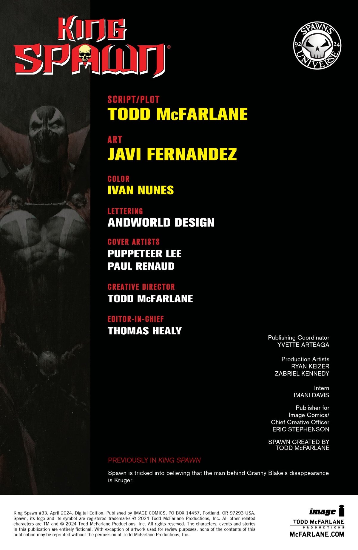 Read King Spawn 2021 EN Manga Online