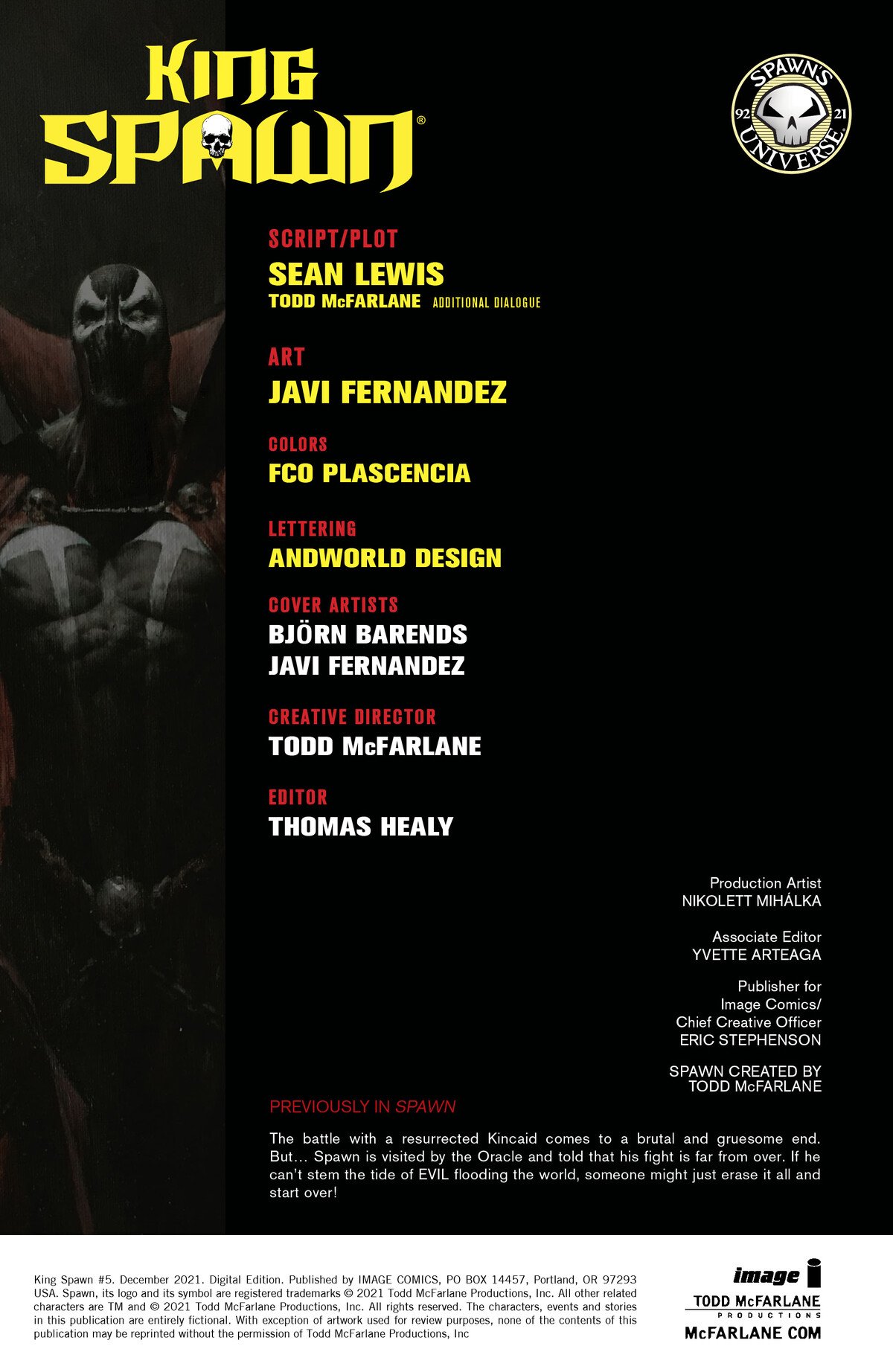 Read King Spawn 2021 EN Manga Online