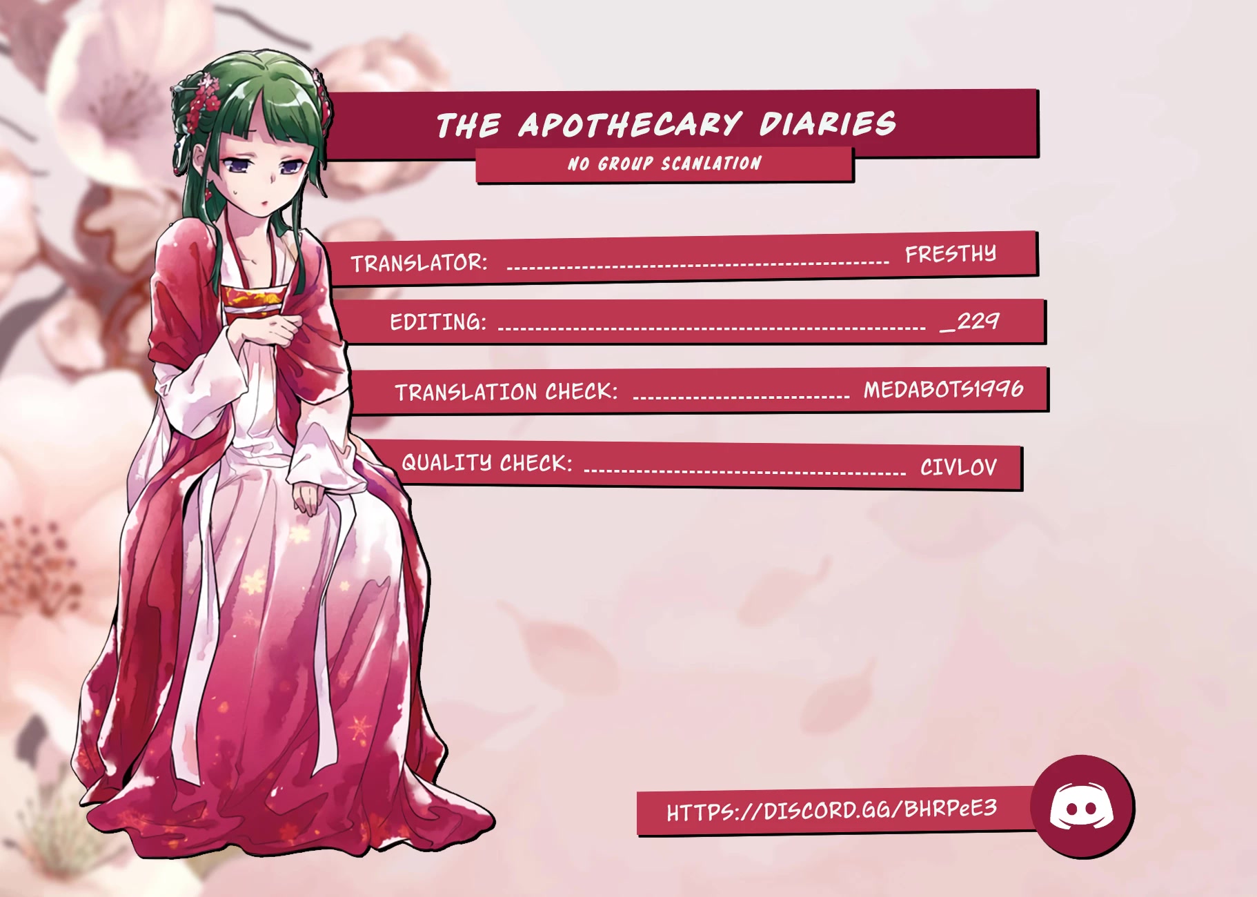 Read Kusuriya no Hitorigoto EN Manga Online