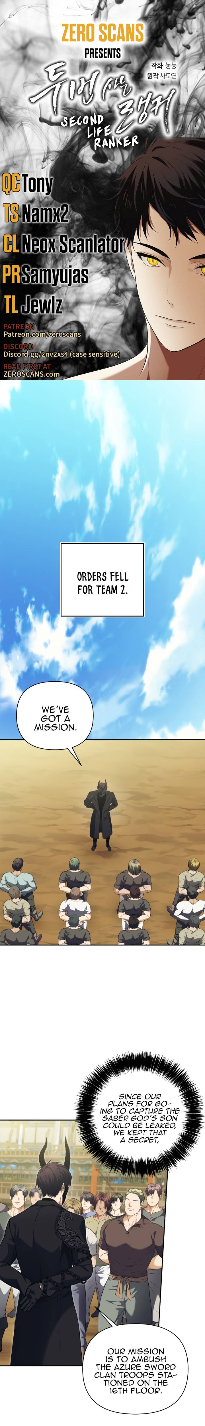 Read Ranker Who Lives A Second Time EN Manga Online