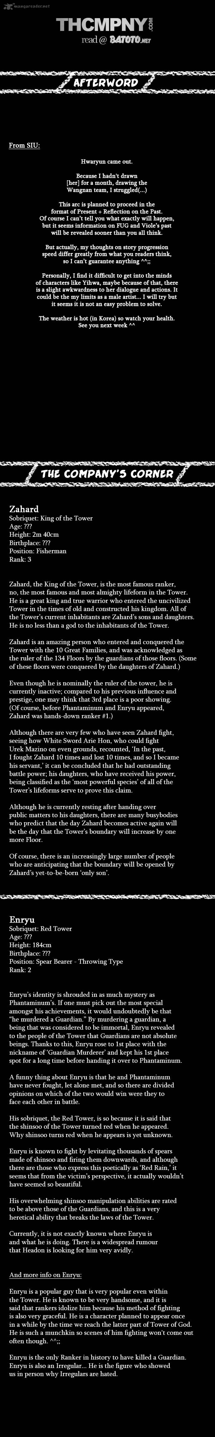 Read TOWER OF GOD EN Manga Online