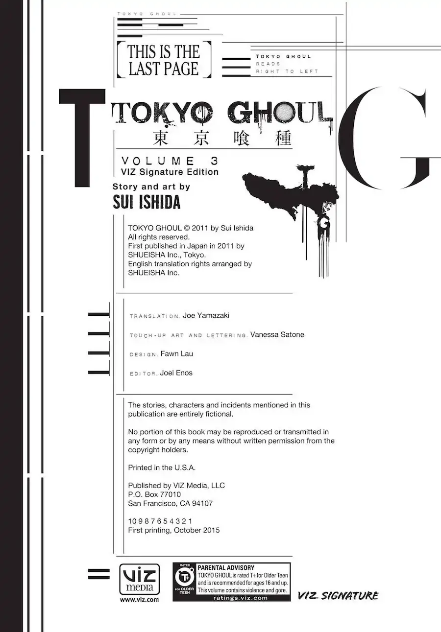 Read Tokyo Ghoul EN Manga Online