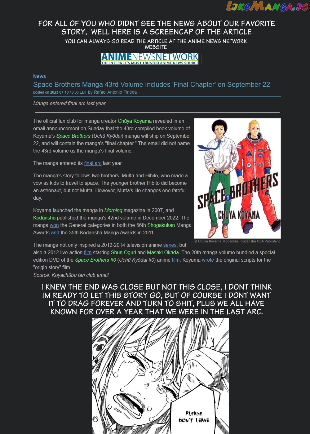 Read Uchuu Kyoudai EN Manga Online