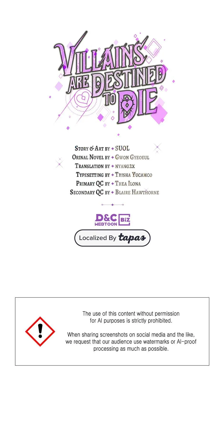 Read Villains Are Destined to Die Manga Online