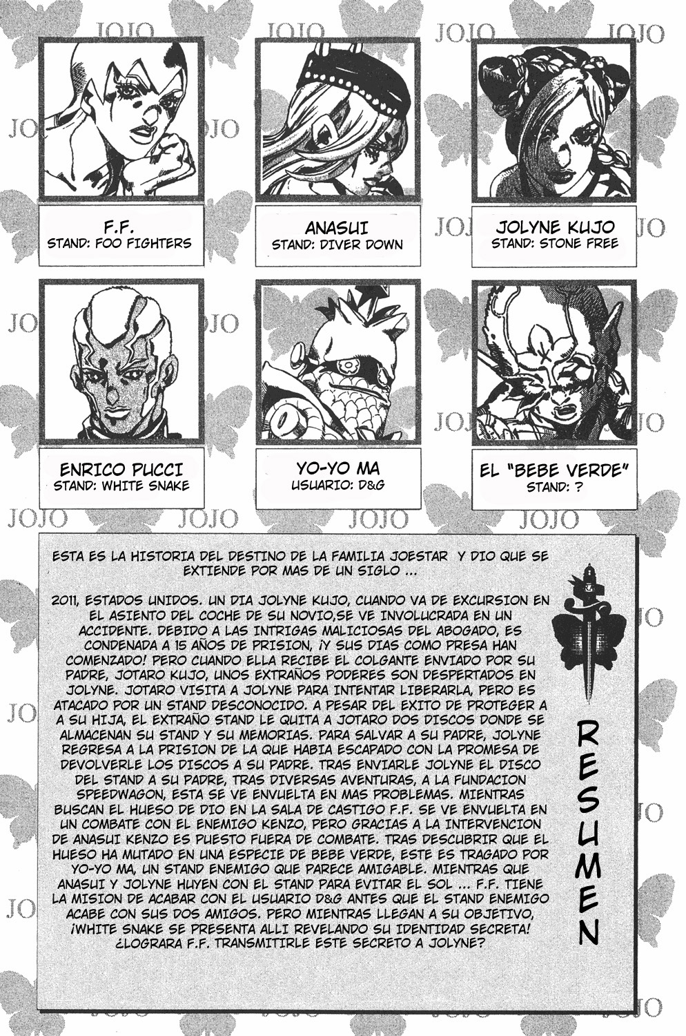 Read JoJo's Bizarre Adventure ES Manga Online