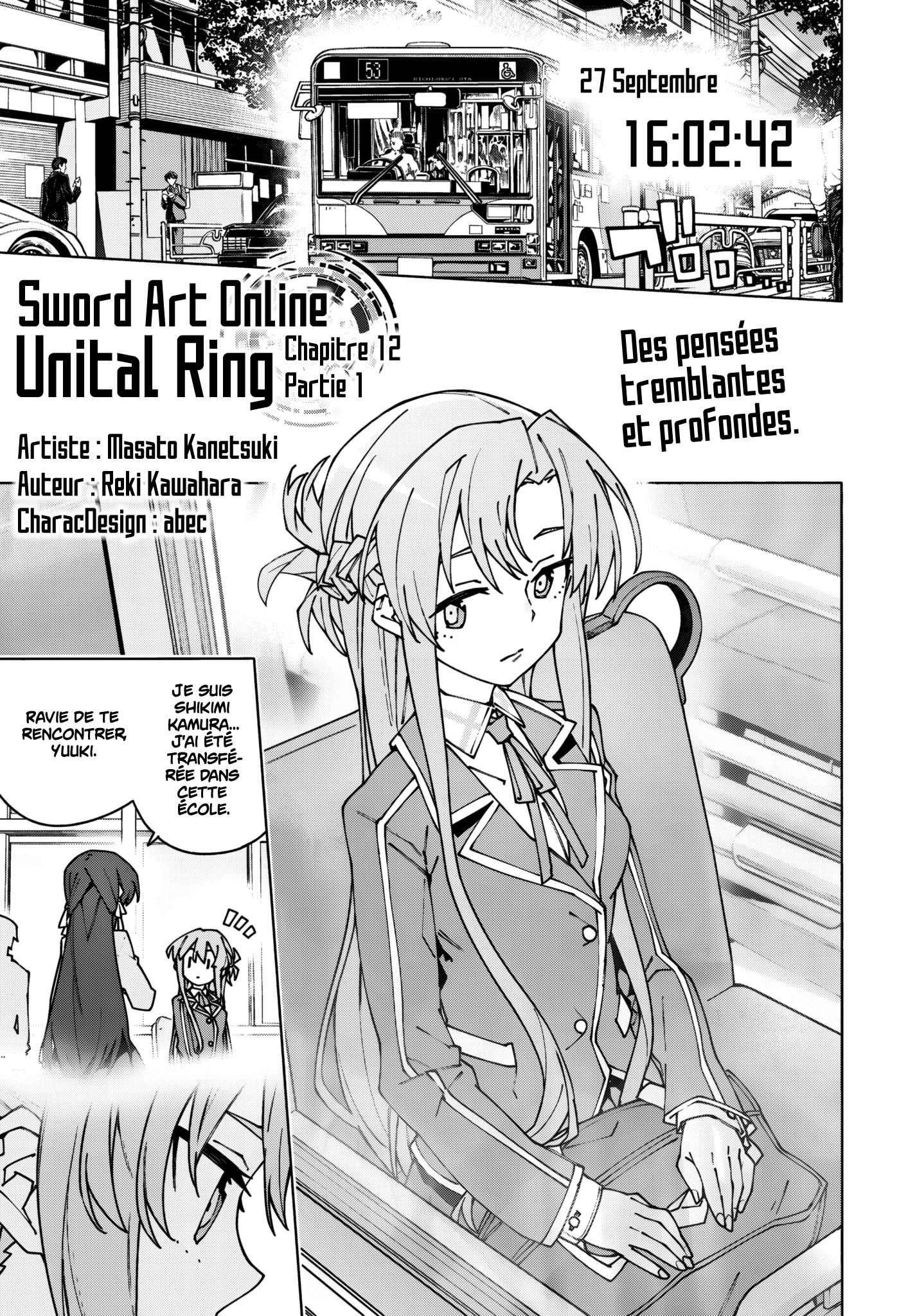 Read Sword Art Online Unital Ring FR Manga Online